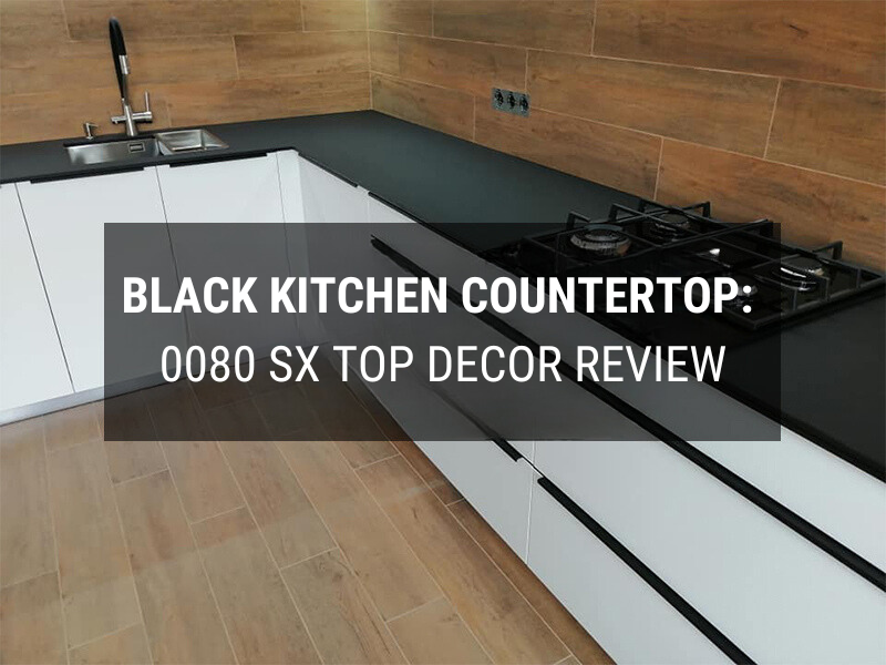 Black kitchen countertop: the 0080 SX top décor review photo №19