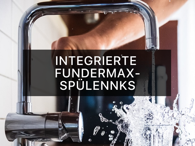 Integrierte Spülbecken aus hpl фото №22