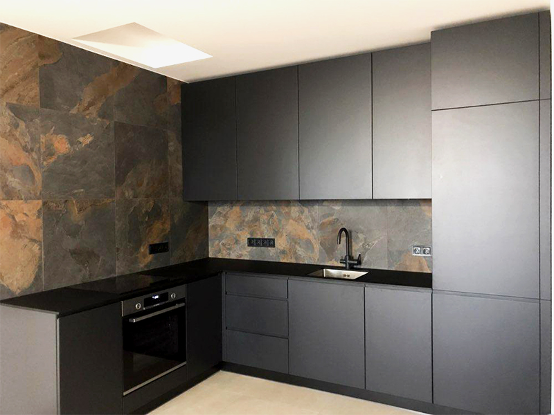 Decor Total Black kitchen countertops Fundermax - photo №1
