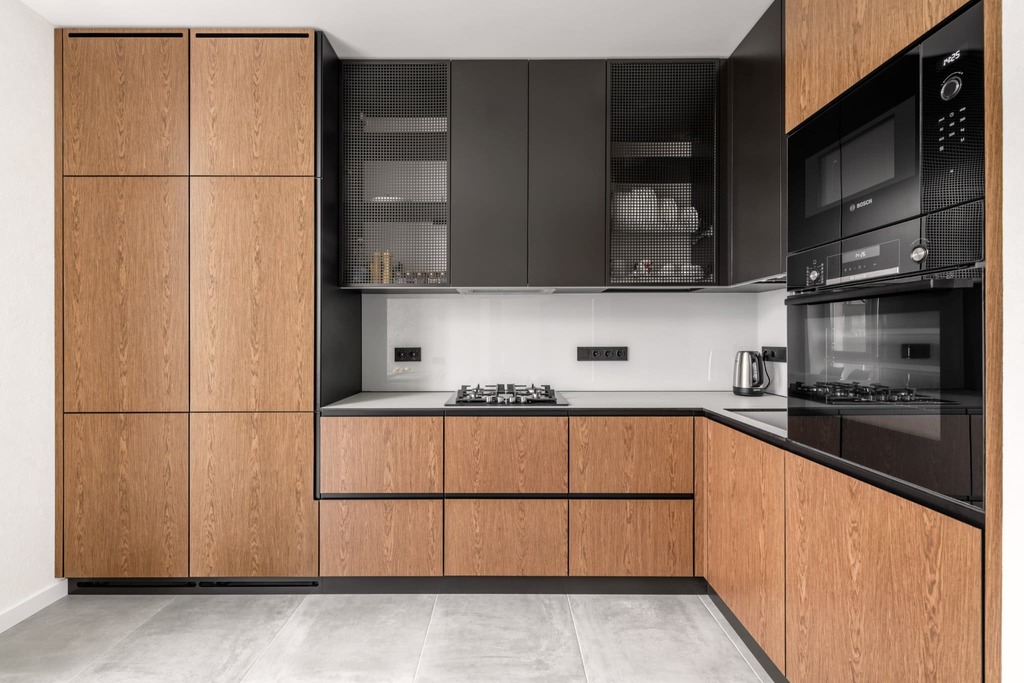 Decor Kitchen "Energy" countertops Fundermax - photo №1