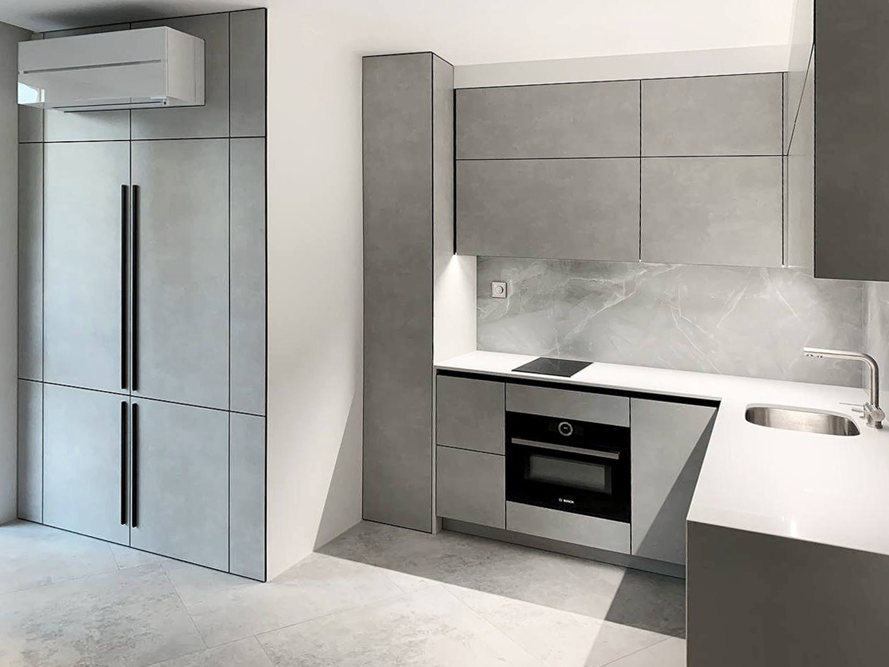 Decor Kitchen "Polaris" countertops Fundermax - photo №3