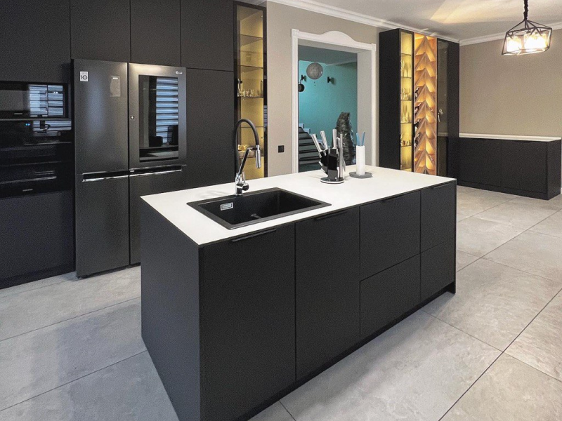 Decor Kitchen "Ideal" countertops Fundermax - photo №25