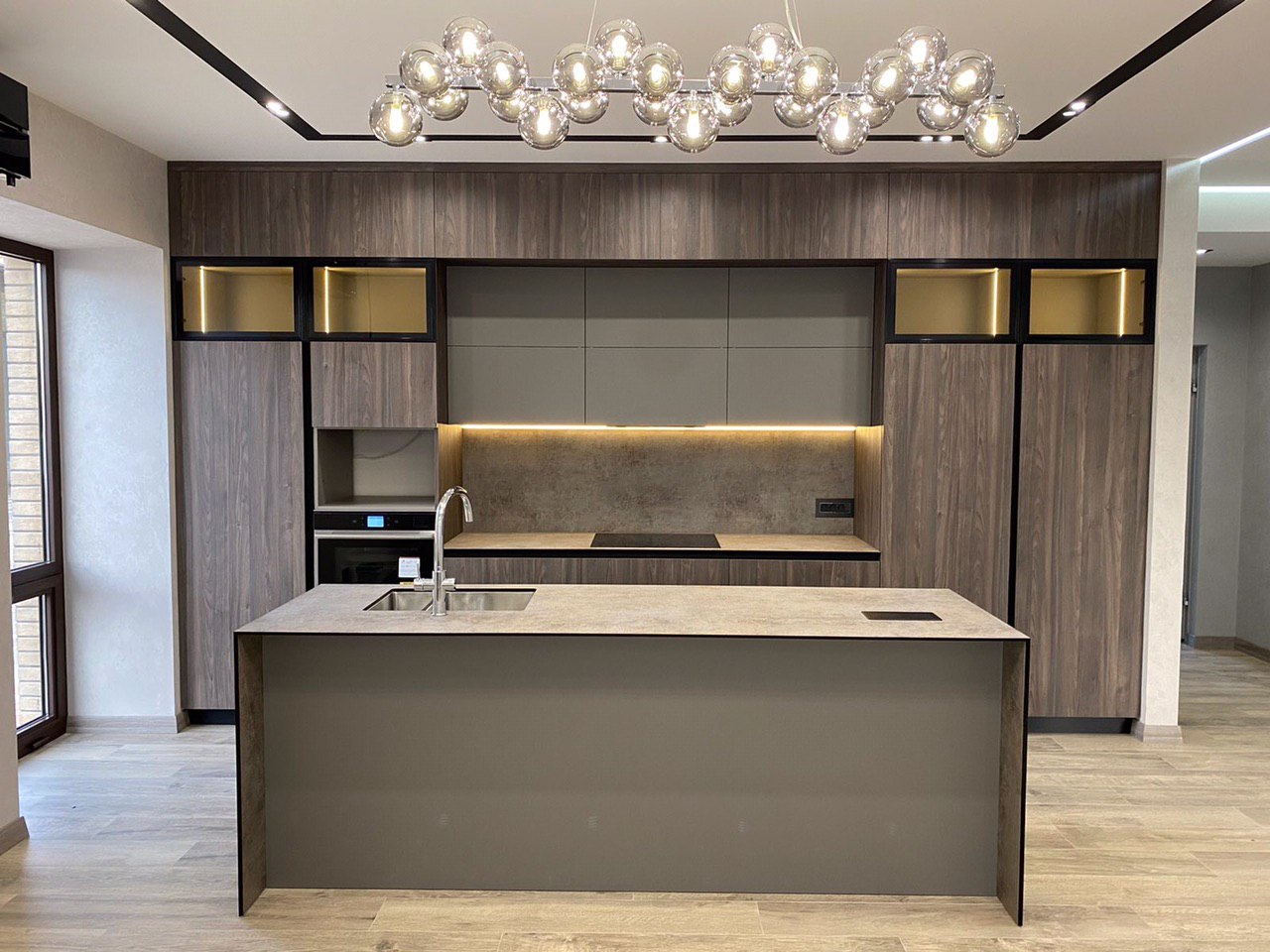 Decor Kitchen with island countertops Fundermax - photo №2