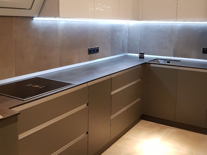 Decor Kitchen (design by Interno mebli) countertops Fundermax - photo №0